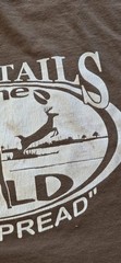 Back Country T Shirt *Whitetails Gone Wild “Nice Spread”, Size Large, Brown