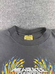 Vintage Harley-Davidson Shirt Mens Small Black Milwaukee Thunder 80s Graphic Tee
