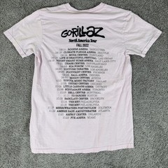 Gorillaz Shirt Adult S Light Pink 2022 North American Tour Double Sided Band Tee