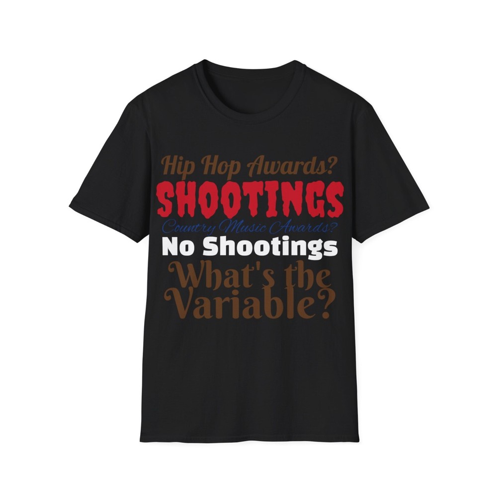 Hip Hop vs. Country Music: What’s the Variable T-Shirt New w/o Tags Black Humor