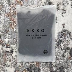 Ekkovision Men’s Blank T-Shirt 240 GSM Black Size: S