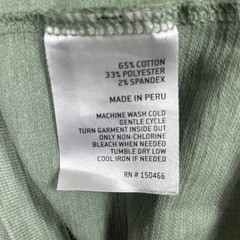 Alesbury Garment-Dyed V-Neck T-Shirt Mens Large Green Slub Short Sleeve Tee