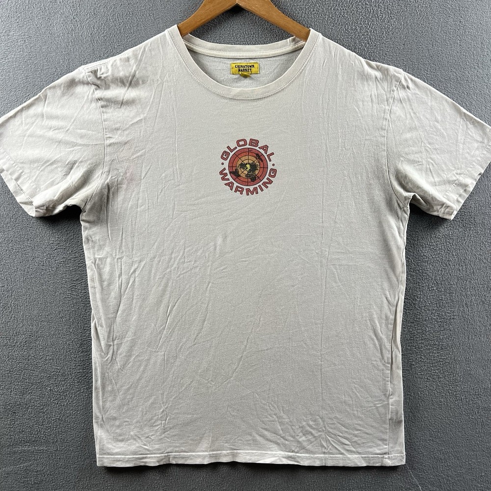 Chinatown Market Shirt Mens XL White Global Warming Streetwear Skater MARKET