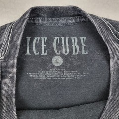 Ice Cube Rap T Shirt Mens Large L Black Faded Distressed Look Hip Hop