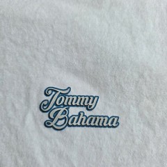 Tommy Bahama Men’s LG Crew Neck Short Sleeve White Cotton Knit Golf Graphic Tee