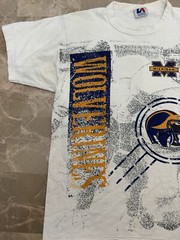 Vintage Michigan Wolverines Shirt Mens Large 90s University Football Sports AOP
