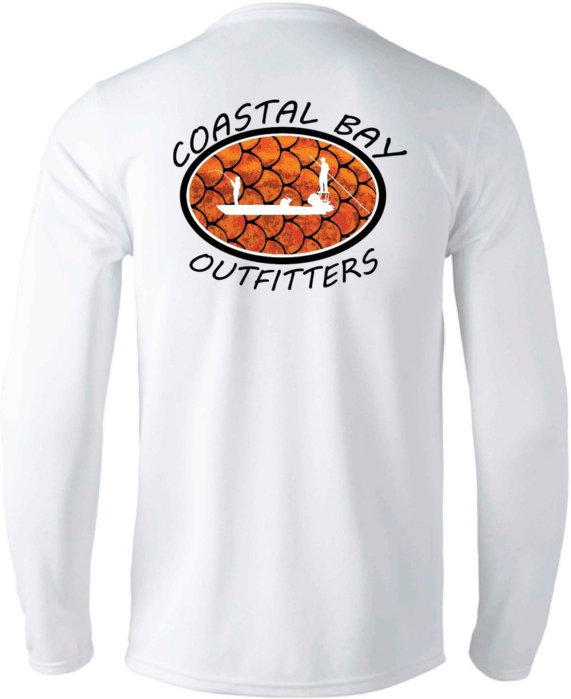 Long Sleeve Microfiber UPF Fishing Shirt Redfish