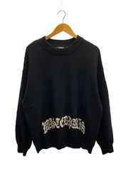 Wastedparis Reverse Kingdom Sweater (Thick Knit Sweater) Size L, Acrylic, Black