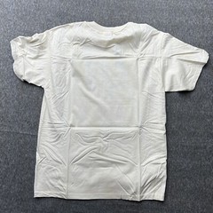 hanes heavyweight 50/50 Vintage Off White Shirt size Large Men Graphic