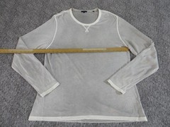 Patrick Assaraf T Shirt Mens Extra Large Long Sleeve Pima Cotton Gray