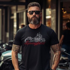 Indian Springfield 2016-2024 Motorcycle T-Shirt for Bikers