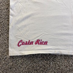 Creaciones Juan Diego Costa Rica Pura Vida Aves Parrot White T-Shirt Mens Medium