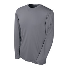 Champion Tactical TAC26 Men’s Long Sleeve Double Dry T-Shirt, Stone Gray, Small