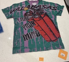 RARE Valabasas Vintage Tee Boom Lose Your Mind All Over Graphic Tee Size XXL New