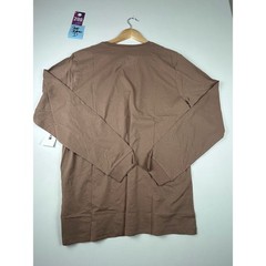 NWT Hurley Mens Everyday Long Sleeve T Shirt Large Mocha Casual Surf Streetwear