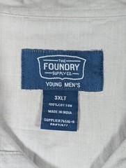The Foundry Supply Co – Men’s Shirt – Gray Chambray – Size: 3xl
