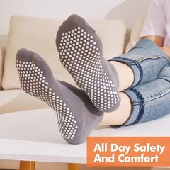 Grip Socks for Women & Men Non Slip Grippy Sticky Anti Skid Slipper Sock for …