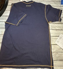 Large Ozoc Jean Co. T-shirt Crown Royal Blue Self Defense Reversible Very Rare