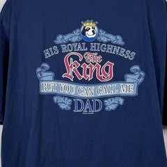 Vintage 90s Big Dogs The King You Can Call Me Dad Big & Tall Tee Size 3XLT