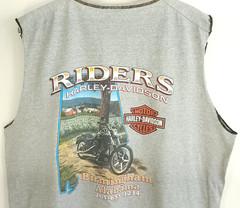 Birmingham AL Riders Harley Davidson Graphic T-Shirt Men’s XXL Gray Sleeveless