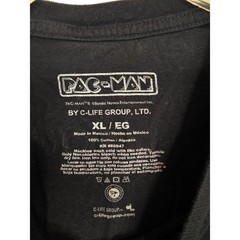 Pac-Man Graphic Tee Unisex Size XL Black Multi Short Sleeve by C-Life Group, Ltd