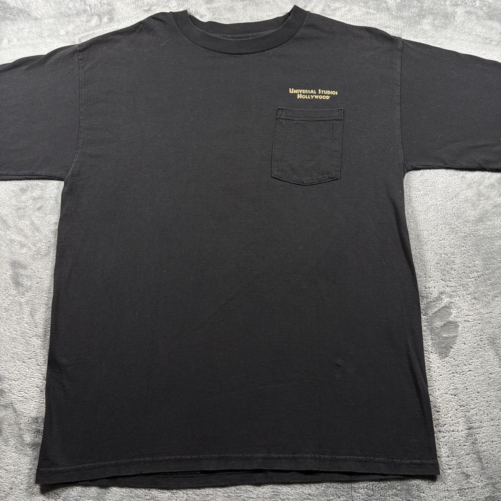 Vintage Jurassic Park T-Shirt Mens XL Black Universal Studios Hollywood 90s