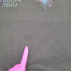 Vintage 80s Taconic Hills Rainbow Shirt L/XL 22×27 USA
