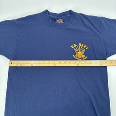 Vintage US Navy Soffe Shirt Men Medium Blue NAS Whidbey Island 90s