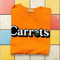 Y2K Carrots Orange Skater T Shirt Men Size M Cotton Short Sleeve Anwar Street