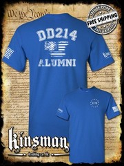 DD214 Alumni Flag US Military 2-Sided T-Shirt Army Marines Navy Veteran USA