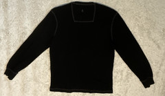G.H. Bass Co. Men’s Long Sleeve Pullover Waffle Henley Shirt Black Size XL
