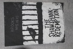 Vintage Mens Medium The Shawshank Redemption Movie Short Sleeve T-Shirt Gray