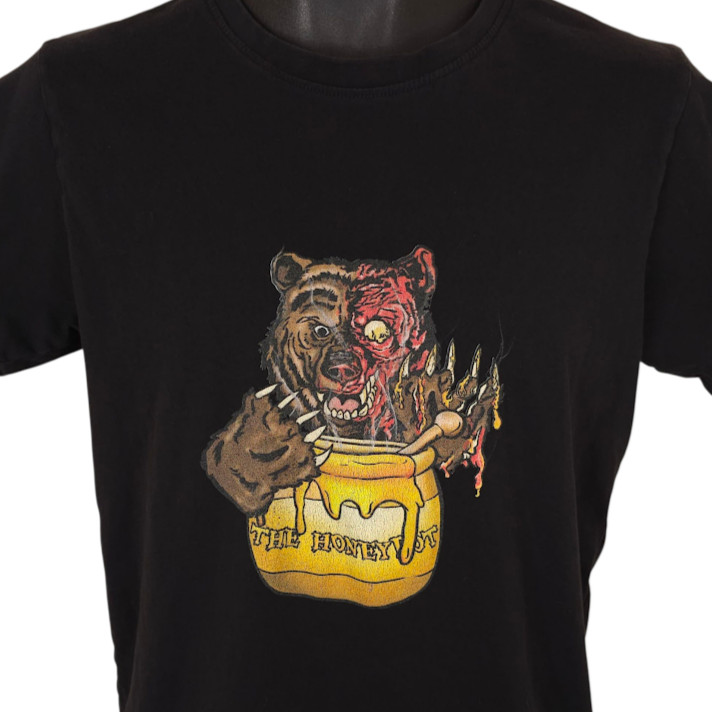 Grizzly Bear T Shirt Mens Size Medium Black Honeypot Honey Pot Horror Attack