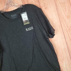 5.11 Tactical Tri Blend Legacy Shirt Mens Medium Heather Black Logo Pullover Tee