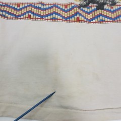 Vintage 80s Native Americans on Buffalo Beige Tshirt Fruit of the Loom Size XL
