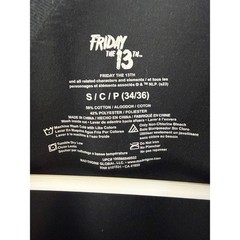 Mad Engine Friday the 13th Jason Voorhees Graphic T-Shirt Black Small S 34/36
