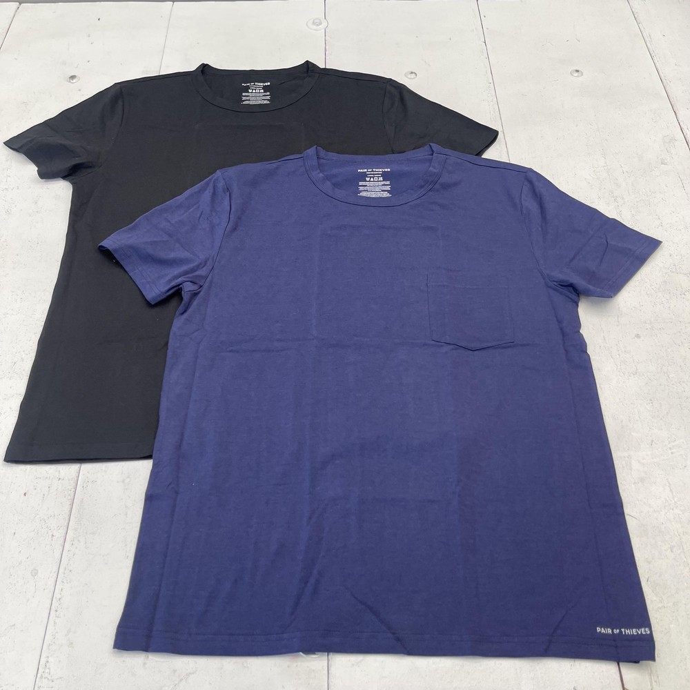Pair Of Thieves Shirt Mens Large Multicolor Pocket Tee Soft Tagless 2 Pack Lot