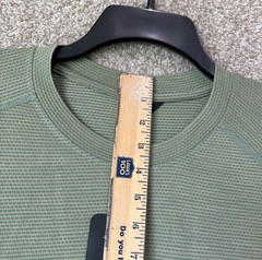 Allbirds Natural Run Long Sleeve Shirt Mens Size Large Green Merino Wool Blend