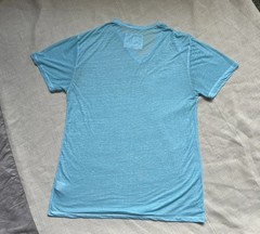 Buckle Burnout Muscle V-Neck T-Shirt Men’s XL Aruba Blue Lightweight Tee Grunge