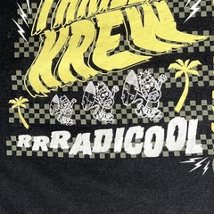 Thrilla Krew Surf Shirt Men’s L Black Gorilla Town & Country Hawaii Skate 2238