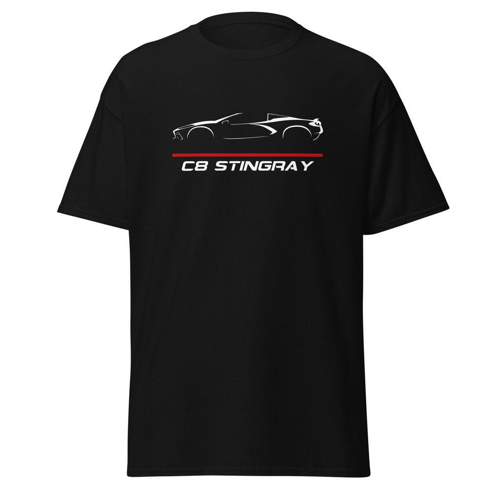 C8 Stingray Corvette Mid Engine LT2 Street Fighter Graphic Tee T-Shirt Gift