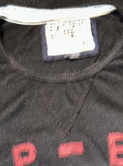 Pacific Blue Vintage Thermal Shirt XXL. Rough Openings Embroidered Eagle