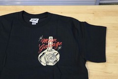 Men’s Mooneyes Moon Automotive Garage Santa Fe Black T-Shirt Cotton MQT118BK