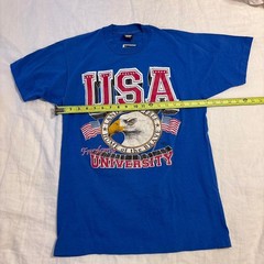 90s Vintage USA Freedom University single stitch tee