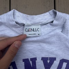 Vintage 90s Kenyon Swimming Made in USA College Spellout Shirt Men’s Medium NCAA