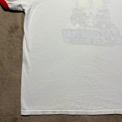 Moolay Bushpig Bait Co Ringer T Shirt Mens XL White Red Pig Graphic Outdoor Tee