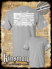 I Plead The 2nd Amendment Pro-Gun T-Shirt / Firearm Rights American Flag 1776 2A