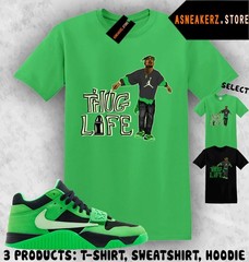 Shirt Matching Travis Jumpman Jack Green Spark Match Sneaker Sneakerhead Tupac