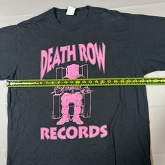 Port & Company Death Row Records T Shirt Mens XL Black Cotton Graphic Crew Neck