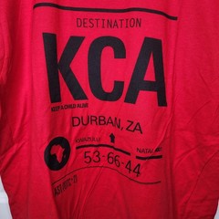 Keep A Child Alive Shirt Mens Large Red Graphic Charity Durban ZA KCA Africa Tee